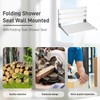 Wall Mounted Shower Seat – 16IN Teak Fold Down Shower