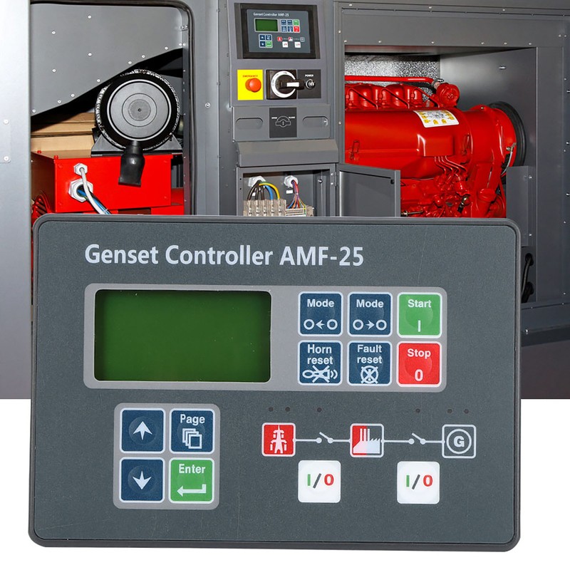 AMF-25 Genset Controller Self-Start Control Screen for Diesel Generator DC