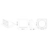 H&C VENT Brown Exhaust Hood Vent 153 mm with 100