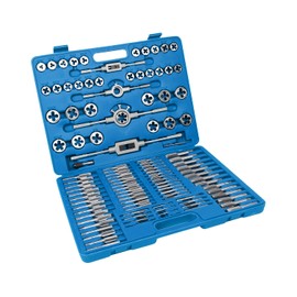 110 PCS Metric Tap and Die Set, M2-M18 Rethreading Kit for Making Screw Threads for Cutting External and Internal Thread Threading with Storage Case