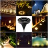 Solar Powered Ground Lights 8 Pack,IP68 Waterproof Outdoor LED Disk