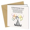 Oscar Finks Christening Greeting Card, Boy or Girl, Blank Inside,