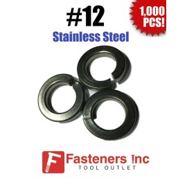 Star Stainless (Qty 1000) #12 Stainless Steel Regular Split Lock Washers Type 18-8