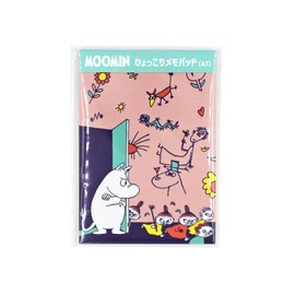 Worldcraft MONP-A7-03 Moomin Notepad, A7, 0.2 inch (5 mm) Grid, Prank, Pink