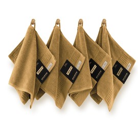 ZWOLTEX - Hand Towel Set Large 4 Pieces - 30 x 50 cm Golden Porto - Towels Set 100% Cotton, Sauna Towel Sets, Hand Towels, Bath Towels, Beach Towels, Bath Towel