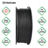 Black Tough Strong Professional PLA Filament, FilaCube HT-PLA+ High Temperature