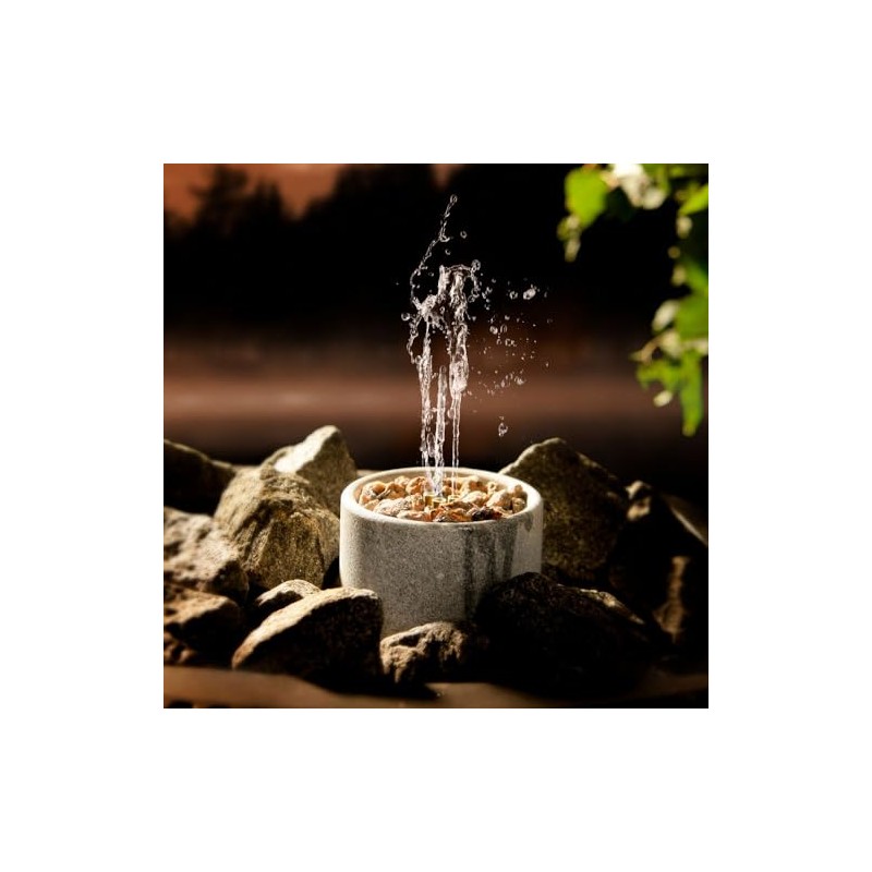 Hukka Saunatroikka Sauna Fountain and Essence Diffuser, 3 Pillars, Medium,