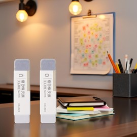 2 Pcs Frosted Eraser Sand Eraser Matte Ink Pen Ballpoint Pen Fountain Ink Correction Supplies Stationery for Ballpoint Fountain Office Supplies