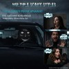 4 PCS Ghost Face Headrest Covers,Scary Headrest Covers for Cars