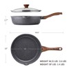 SENSARTE Nonstick Skillet, Deep Frying Pan 10/11/12-inch, Saute Pan with