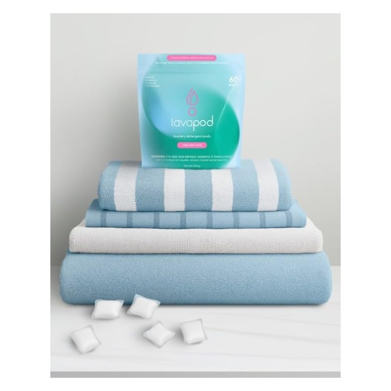 Natural Laundry Detergent Pods - Free and Clear | Plant-Based,