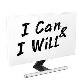 Baocicco I Can and I Will Motivating Inspiring Computer Monitor Dust Cover 22, 23, 24, 25 Inch Full Body Cover for Computer Screen Sleeve Compatible with iMac 24,22-25 PC,Desktop and TV