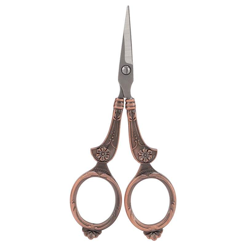 Embroidery Scissors Kit Red Ancient European Retro Style Stainless Steel