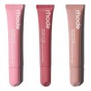Pack Brillo Labial Peptídico Rhode Hailey: Ribbon, Salty Tan y Toast