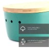 DOLCE MARE Bread Box Bamboo Lid/ Cutting Board Green Lake