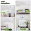 ZHUOER Chrome Bathroom Vanity Light Fixtures 3 Lights Vanity Lights