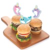 Narwhal Girl - Dessert Cupcake Toppers - Under The Sea