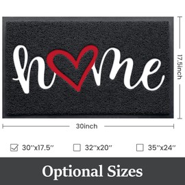 StepLively StepLively Door Mat Home Welcome Mats Outdoor and Indoor, Heavy-Duty Low-Profile Non-Slip Front Welcome Mat for Home Entrance, Outside Entry, Yard, Floor, Patio (30'x17.5', Black)