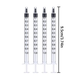 1ML Syringe, 20 PCS Disposable Catheter Tip Plastic Syringe for Industrial or Scientific & Pets Feeding