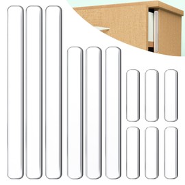 Shappy 44 Pcs Cabinet Door Bumpers Glass Table Top Anti Slip Pads Car Edge Guards Self Adhesive Protector Clear Rubber Silicone Bumper Strips for Doors, Drawers, Chairs