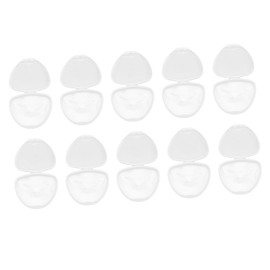 Abaodam Pacifier Holder Case 10pcs Pack Pacifier Shield Case Pp Material Easy to Carry