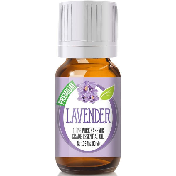 Lavender 100% Pure, Best Therapeutic (Kashmir) Grade Essential Oil for Aromatherapy - 10ml