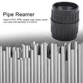 SALUTUYA 4-42mm Universal Pipe Reamer Black Manual Chamfer Tool Deburring Tool Miniature Polishing Reamer Pipe Chamfer Tool for Copper, Aluminum, PVC, PPR