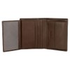 Pepe Jeans Checkbox Vertical Wallet with Wallet, Brown, 8.5 x