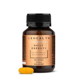 JSHealth Daily Energy Supplement - Once Daily Supplements for Energy and Fatigue - Multivitamin with Ginseng, Rhodiola & Methylated B12 for Relief from Occasional Fatigue, 30 Count