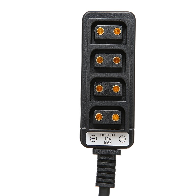 D Tap Male to 4 Port Dtap Female Splitter Power