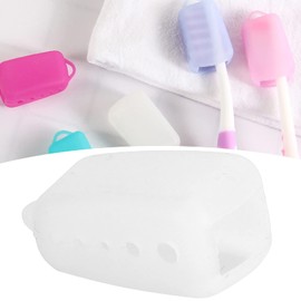 20pcs Toothbrush Case Covers, Silicone Toothbrush Head Cover, Electric Toothbrush Protective for Home Outdoor Travel Camping(White),Toothbrush kit