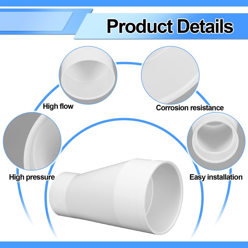 Pushglossy 6" X 4" 429-E Series PVC Pipe Fitting Eccentric