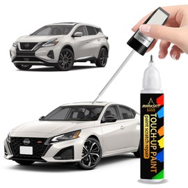 Pearl White Tricoat(QAB) Touch Up Paint For Nissan Exact Match-Chips and Nicks 2 in 1 Car Paint Pen Scratch Rapair for/Juke/Leaf/Maxima/Murano/NV/Rogue/370Z/Altima/Armada/Cube/GT-R