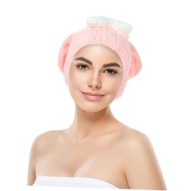 BIUDECO Hair Drying Towel Hat Quick Dry Absorbent Turban Cap for Women Soft Fleece Material Stylish Head Wrap for Home Spa and Travel Use Present Choice