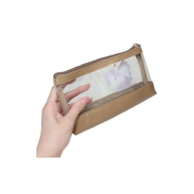 Chip & Dale Synthetic Leather Clear Pen Pouch