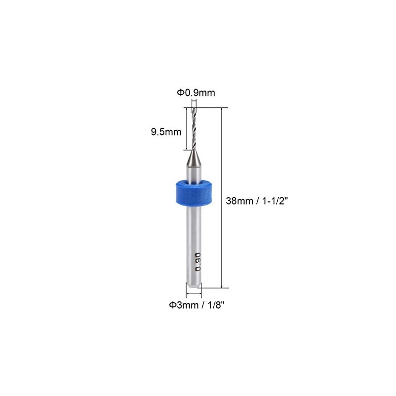 sourcing map PCB Drill Bits 0.9 mm Carbide Turning Tool