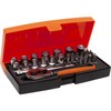 Bahco Sl25 Socket Set 25 Piece 1/4In Drive