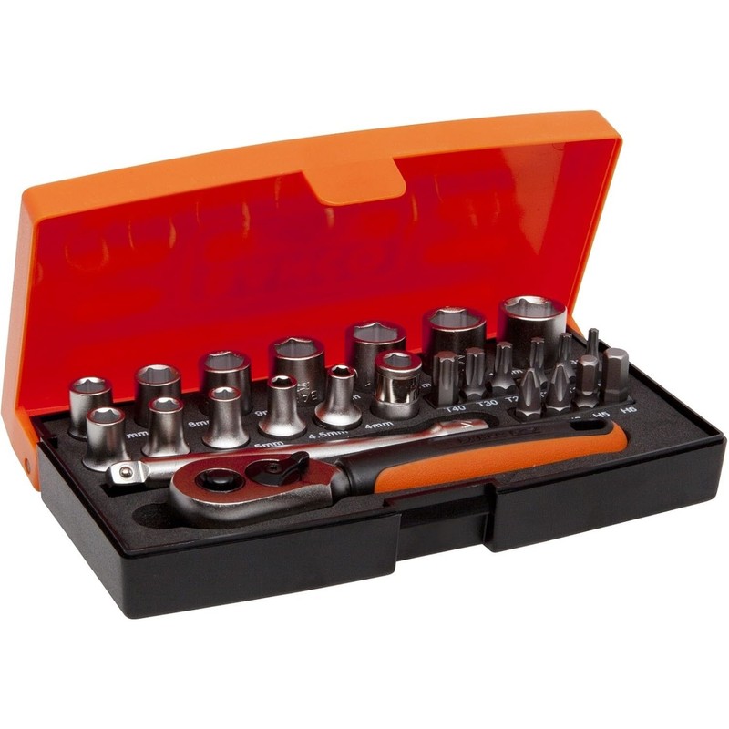 Bahco Sl25 Socket Set 25 Piece 1/4In Drive