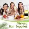 Mumufy 82 Pcs Mimosa Bar Supplies Plastic Water Carafe with