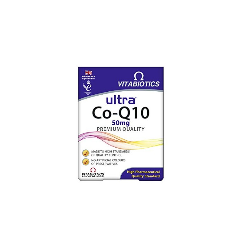 Vitabiotics Ultra Coenzyme Q10 50 mg Tablets