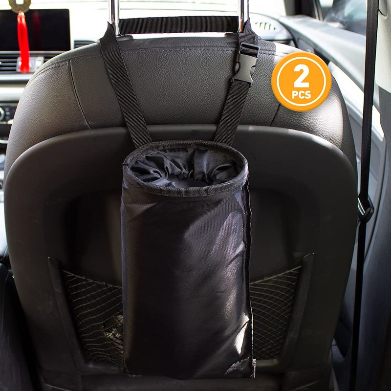 UTSAUTO 2 Pack Car Trash Bags Car Trash Can Washable