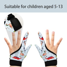 Pack of 4 Thumb Sucking Stop Kids Thumb Sucking Guard Gloves Chew Compression Gloves Children Stop Thumb Sucking and Finger Biting for 5-13 Years (#4)