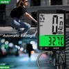 TOTMOX Wireless Bicycle Computer with Green LCD Backlight, Bicycle Speedometer