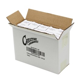 Creative Hobbies 10 Pack of Pearlized Gold Silicone Dipped Light Bulbs, 5 watt, 120 volt