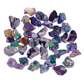 GEMKORA 30 carats Raw Black Opal Gemstone and Crystals, Wholesale Gemstone Lot, Rough Crystals, Rock Stones, Jewelry Making Supplies, DIY & Crafts, A+ Grade