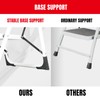 BIG RED 3 Step Ladder: Ergonomic Folding Stool with Anti-Slip