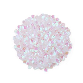 Naler 2200 Pieces 6MM Holographic Loose Sequins Cup Sequins Embroidery Sequins Spangles for Crafts Sewing Wedding Christmas Easter Decorations, Holographic Transparent Color