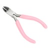 5pcs Mini Pink 4in Metal Pliers Set Kit Cutter Handwork