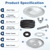 Dreyoo 1 Pcs 5 Inch End of Pipe Gripper Mechanical