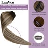 LaaVoo Remy Balayage Extensions, Clip-In Real Hair Extensions, Brown, Blonde,